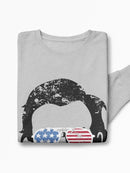 Lincoln With American Glasses Sweatshirt Women's -GoatDeals Designs