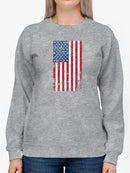 Torn American Flag Style Sweatshirt Women's -GoatDeals Designs