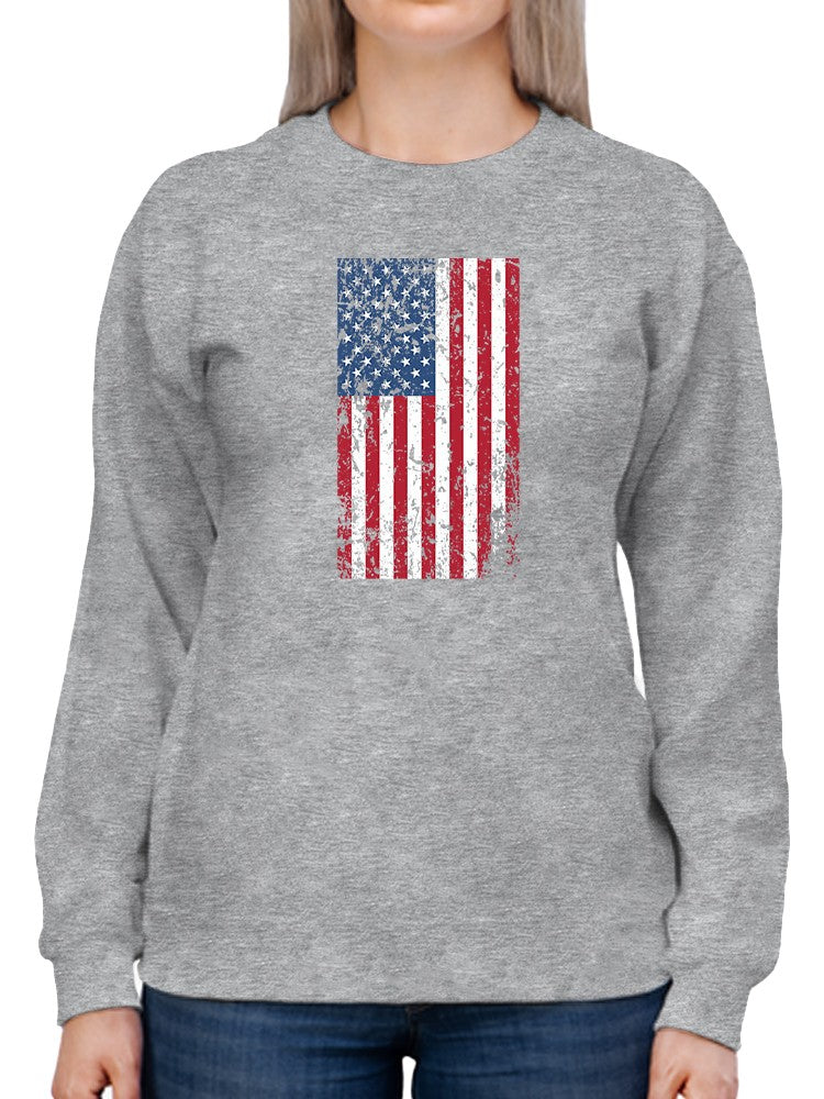 Torn American Flag Style Sweatshirt Women's -GoatDeals Designs