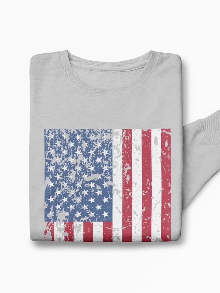 Torn American Flag Style Sweatshirt Women's -GoatDeals Designs