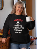 Risking Their Lives To Save Sweatshirt Women's -GoatDeals Designs