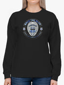 Back The Blue Quote Sweatshirt Women's -GoatDeals Designs