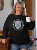 Back The Blue Quote Sweatshirt Women's -GoatDeals Designs