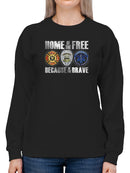 Home Of The Free  Sweatshirt Women's -GoatDeals Designs