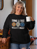 Home Of The Free  Sweatshirt Women's -GoatDeals Designs