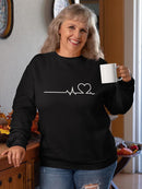 Love Heartbeat Sweatshirt Women's -GoatDeals Designs