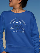 Save Your Butt Funny Quote Sweatshirt Women's -GoatDeals Designs