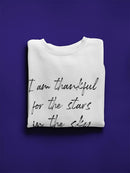 Stars In The Sky Design Sweatshirt Women's -GoatDeals Designs