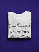 Rainbows After The Storm Design Sweatshirt Women's -GoatDeals Designs