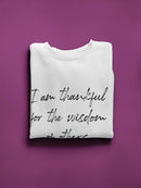 The Wisdom Of Others Quote Sweatshirt Women's -GoatDeals Designs