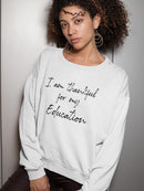Thankful For My Education Slogan Sweatshirt Women's -GoatDeals Designs