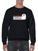 No Return Policy Funny Quote Sweatshirt Men's -GoatDeals Designs