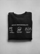 Social Responsibility Design Sweatshirt Men's -GoatDeals Designs