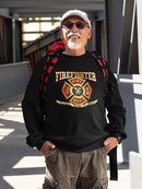 Firefighter Graphic Sweatshirt Men's -GoatDeals Designs