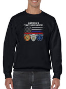 First Responders Slogan Sweatshirt Men's -GoatDeals Designs