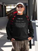 Hero Noun Sweatshirt Men's -GoatDeals Designs