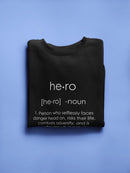 Hero Noun Sweatshirt Men's -GoatDeals Designs