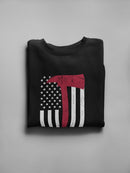 Fire Axe Flag Graphic Sweatshirt Men's -GoatDeals Designs