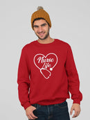 Nurse Life Slogan Sweatshirt Men's -GoatDeals Designs