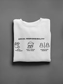 Social Responsibility  Sweatshirt Men's -GoatDeals Designs