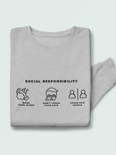 Social Responsibility Steps Sweatshirt Men's -GoatDeals Designs
