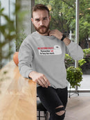No Return Policy Slogan Sweatshirt Men's -GoatDeals Designs
