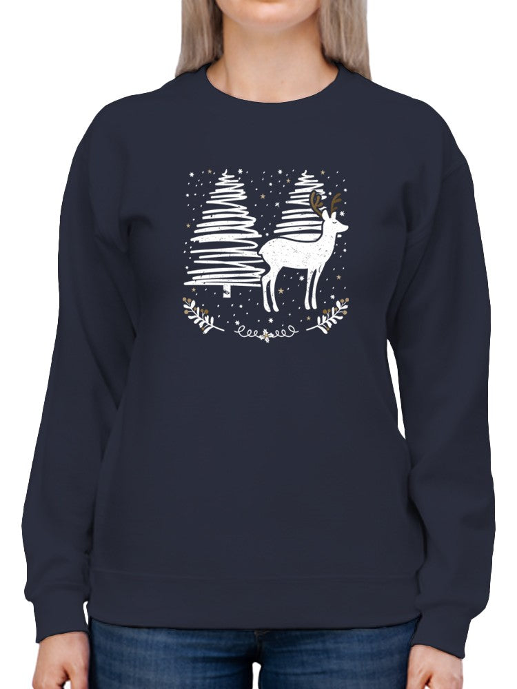 White Christmas And Snow Women's Sweatshirt
