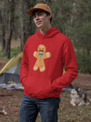 Gingerbread Man And Mustache Hoodie Men's -GoatDeals Designs