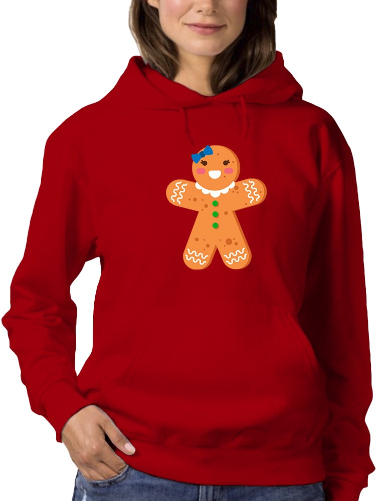 Gingerbread Woman Hoodie Women's -GoatDeals Designs