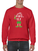 Papa Elf Slogan Sweatshirt Men's -GoatDeals Designs