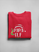 Papa Elf Slogan Sweatshirt Men's -GoatDeals Designs