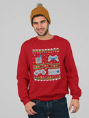 Retro Gaming Christmas Design Sweatshirt Men's -GoatDeals Designs