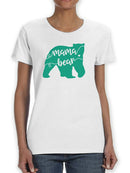 Mama Bear Slogan Shaped Tee Women's -GoatDeals Designs