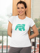 Mama Bear Slogan Shaped Tee Women's -GoatDeals Designs