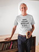 White, Straight And Republican  Tee Men's -GoatDeals Designs