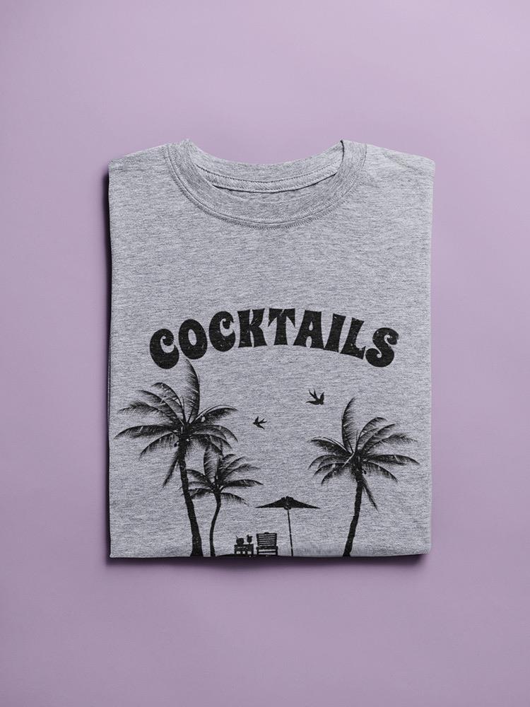 Cocktails And Palm Trees Tee Women's -GoatDeals Designs