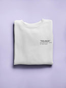 Feelings Meaning Women's Sweatshirt