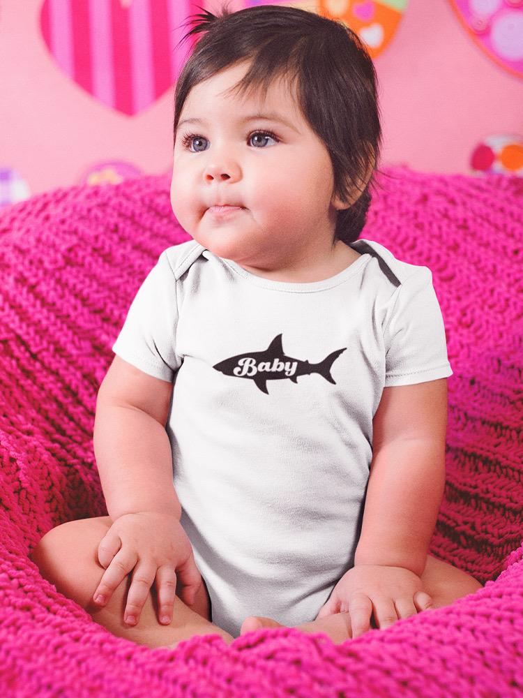 Black Shark Silhouette Baby's Bodysuit