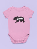 "Little" Bear Silhouette. Baby's Bodysuit