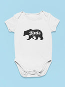 "Little" Bear Silhouette. Baby's Bodysuit