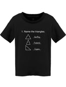 Name The Triangles Toddler's T-shirt