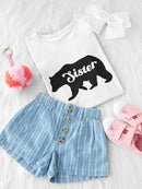 "Sister" Bear Silhouette Toddler's T-shirt