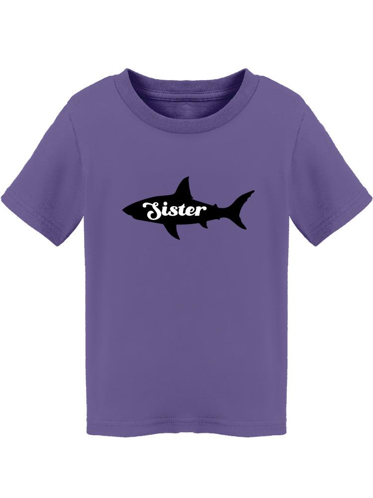 "Sister" Shark Silhouette Toddler's T-shirt