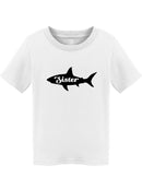 "Sister" Shark Silhouette Toddler's T-shirt
