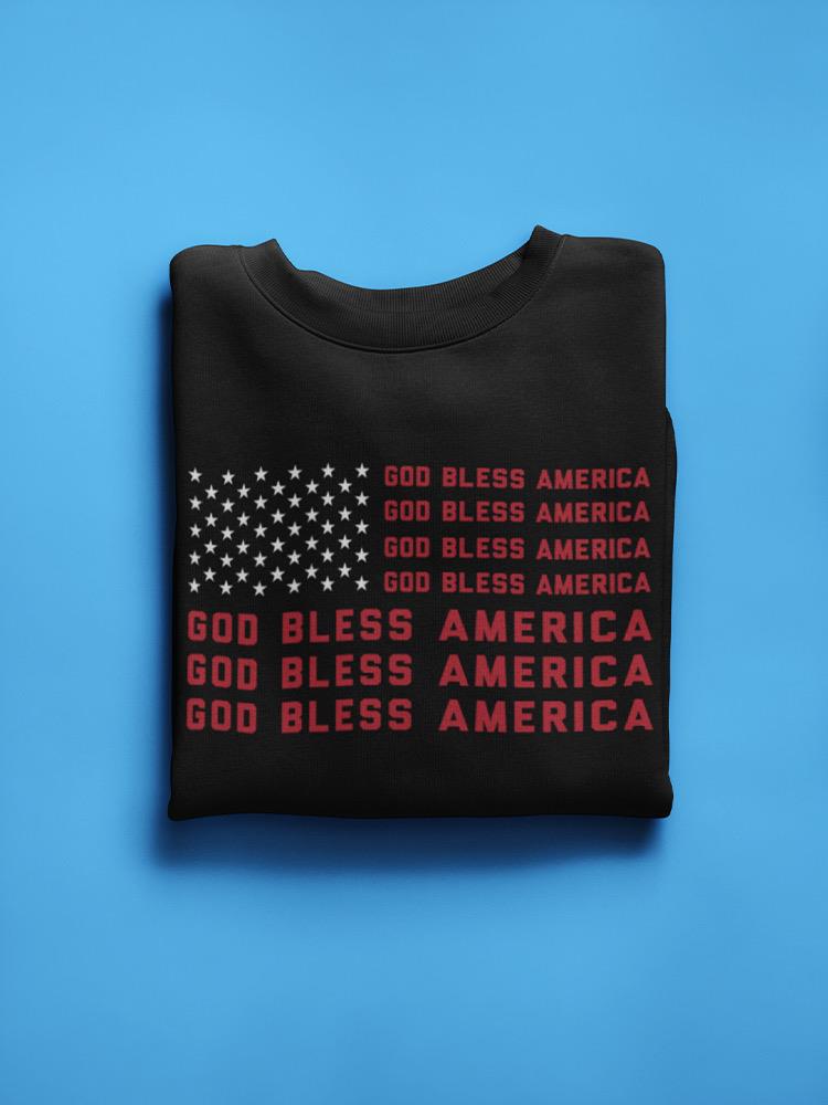 God Bless America Flag Sweatshirt Men's -GoatDeals Designs