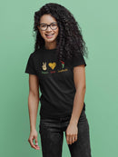 Peace,Love,Juneteenth Tee Women's -GoatDeals Designs