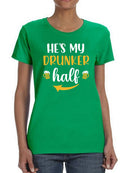 He's My Drunker Half Tee Women's -GoatDeals Designs