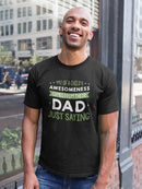 Child's Awesomeness Dad Quote Tee Men's -SmartPrintsInk Designs