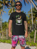 Wild And Free, Beach And Skull Tee Men's -SmartPrintsInk Designs