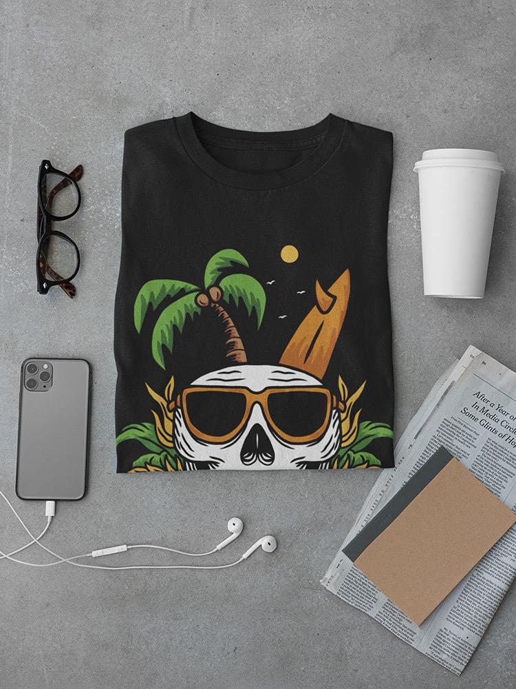 Wild And Free, Beach And Skull Tee Men's -SmartPrintsInk Designs